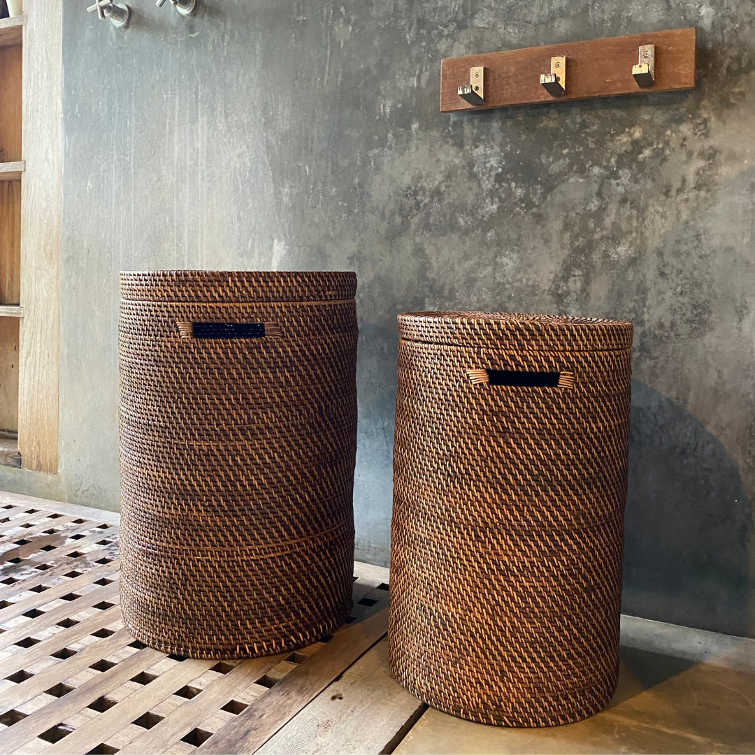 Vasketøjskurve m. skræddersyede vaskeposer i sæt