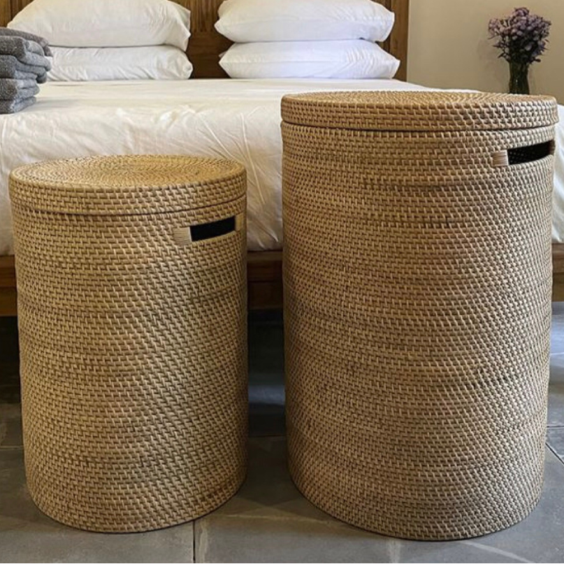 Vasketøjskurve m. skræddersyede vaskeposer sæt stor + medium